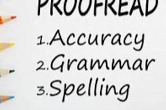 proofread and rewrite  any of your written content