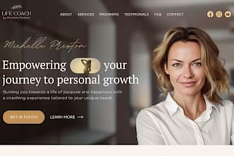 design squarespace life coaching website, theraphy, yoga, coaching wix studio