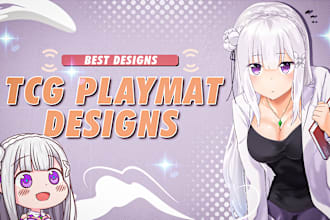 create an amazing tcg playmat design for you