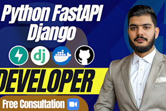 do custom api creation python api integration backend fastapi rest api developer