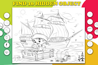 draw hidden object and spot the difference for your idea