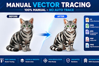 vector trace, redraw, and recreate your logo perfectly