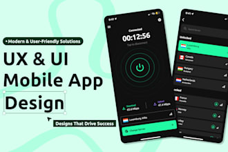 design a modern and user friendly mobile app ux ui in figma