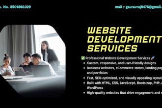 full stack web developer for dynamic and responsive websites