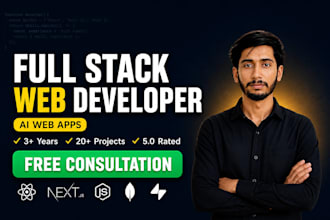 be your full stack web developer for ai web apps and custom web apps