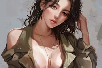 draw an artwork, fanart, or anime character