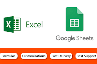 create or solve excel formulas, power queries, dashboards