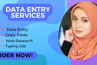 do accurate data entry typing  and data entry copy paste