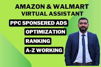 manage optimize amazon walmart listing SEO, PPC campaigns sponsored ads sales