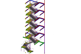 do steel stair shop drawing with expert level