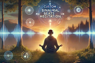 do custom binaural beat meditation with nature sounds and music