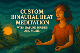 do custom binaural beat meditation with nature sounds and music