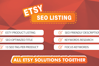 optimize and upload your etsy listings to improve rankings and increase sales