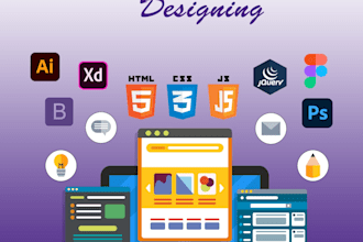 do design webpage in HTML, CSS, PSD to html, figma to html