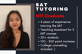 be your mit sat tutor