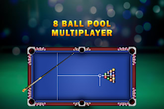 build custom snookers multiplayer game, 8 ball pool, slot, blackjack, card game