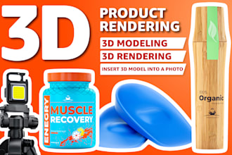 do realistic 3d product rendering for amazon