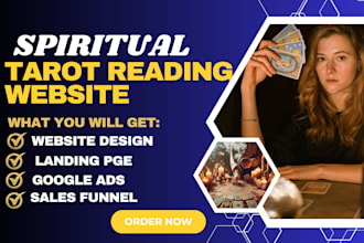 design spiritual tarot reading website astrology reading psychic reading website