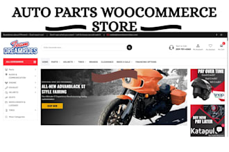 build auto part shopify store automobile woocommerce website automotive website