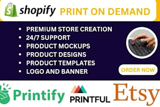 setup print on demand shopify store pod store with teeinblue