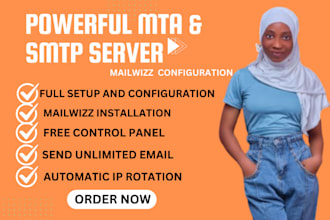 build quality mailwizz and powermta smtp server for bulk email blast