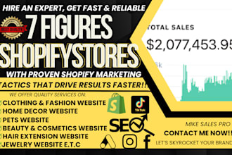 automated branded shopify dropshipping store, clothing, jewelry, print on demand