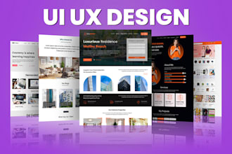 create modern website design in figma, psd, xd