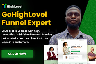 be your ghl expert, gohighlevel sales funnel, landing page design, automation