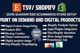 etsy shopify print on demand etsy print on demand etsy shop etsy digital product