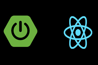 create website in spring boot, react as full stack developer