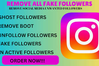unfollow instagram inactive audience and remove ghost, fake, bot  followers