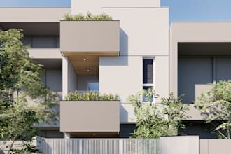 3d modeling and visualize the exterior design or space