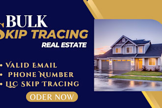 provide bulk skip tracing services for real estate leads