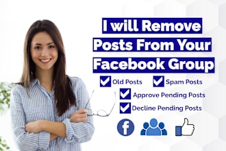 remove posts from your facebook group for you
