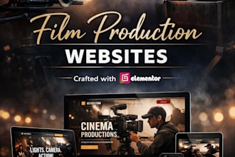 design your film production portfolio website