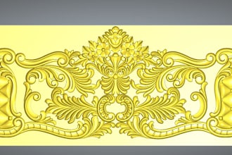provide 2d  3d artcam drawing file for cnc router