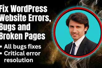 fix wordpress website errors, bugs and broken pages