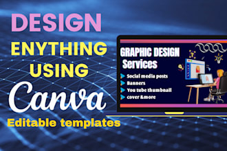 create editable canva templates and social media posts