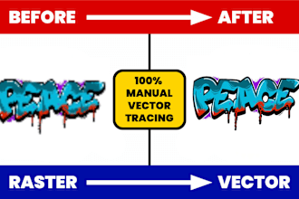 do vector tracing, and color separation for screen print