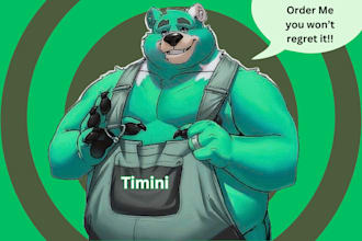 create anthro character custom furry art furry reference sheet fursona character
