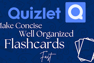 create high yield quizlet flashcards fast