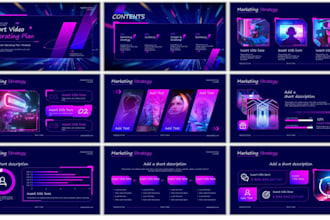 make branded powerpoint presentation, template slides, google slides
