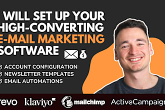 set up your newsletter email template and automations in brevo, mailchimp, ac