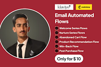 setup klaviyo ecommerce email marketing flows for shopify
