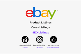 do ebay listing, ebay SEO listing, ebay product listing