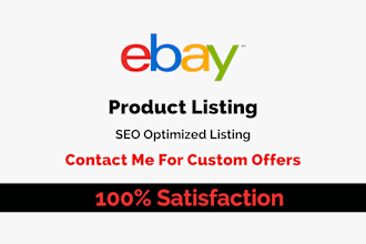 do ebay listing, ebay seo listing, ebay product listing, ebay lister