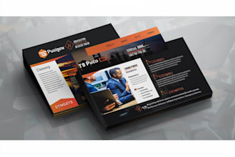 create business flyer, rack card, postcard, business card