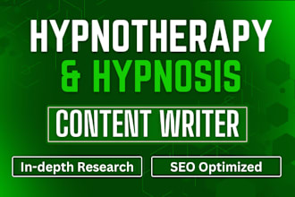 write a blog post or an article on hypnotherapy and hypnosis