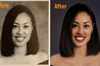 restore and colorize an old photo