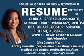 craft healthcare, medical doctor, clinical research associate, nurses resume
